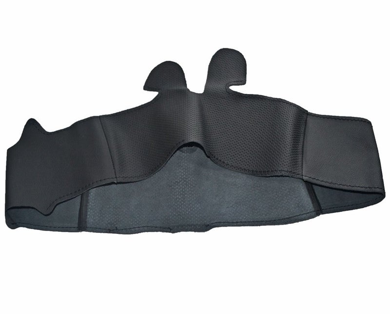 Eiseng DIY Car Steering Wheel Cover for 3 Spoke 8th Honda Civic 2006 2007 2008 2009 2010 2011 Interior Accessories 13.5-14.5 inches Stitch On Wrap Anti Slip Genuine Leather (Black Thread) - Image 3